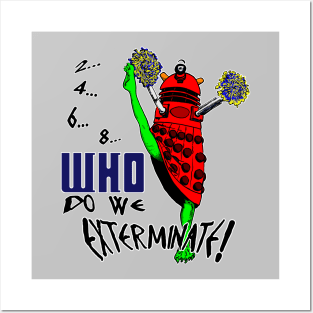 2-4-6-8,WHO do we exterminate - 2020 version - Red + White Border Posters and Art